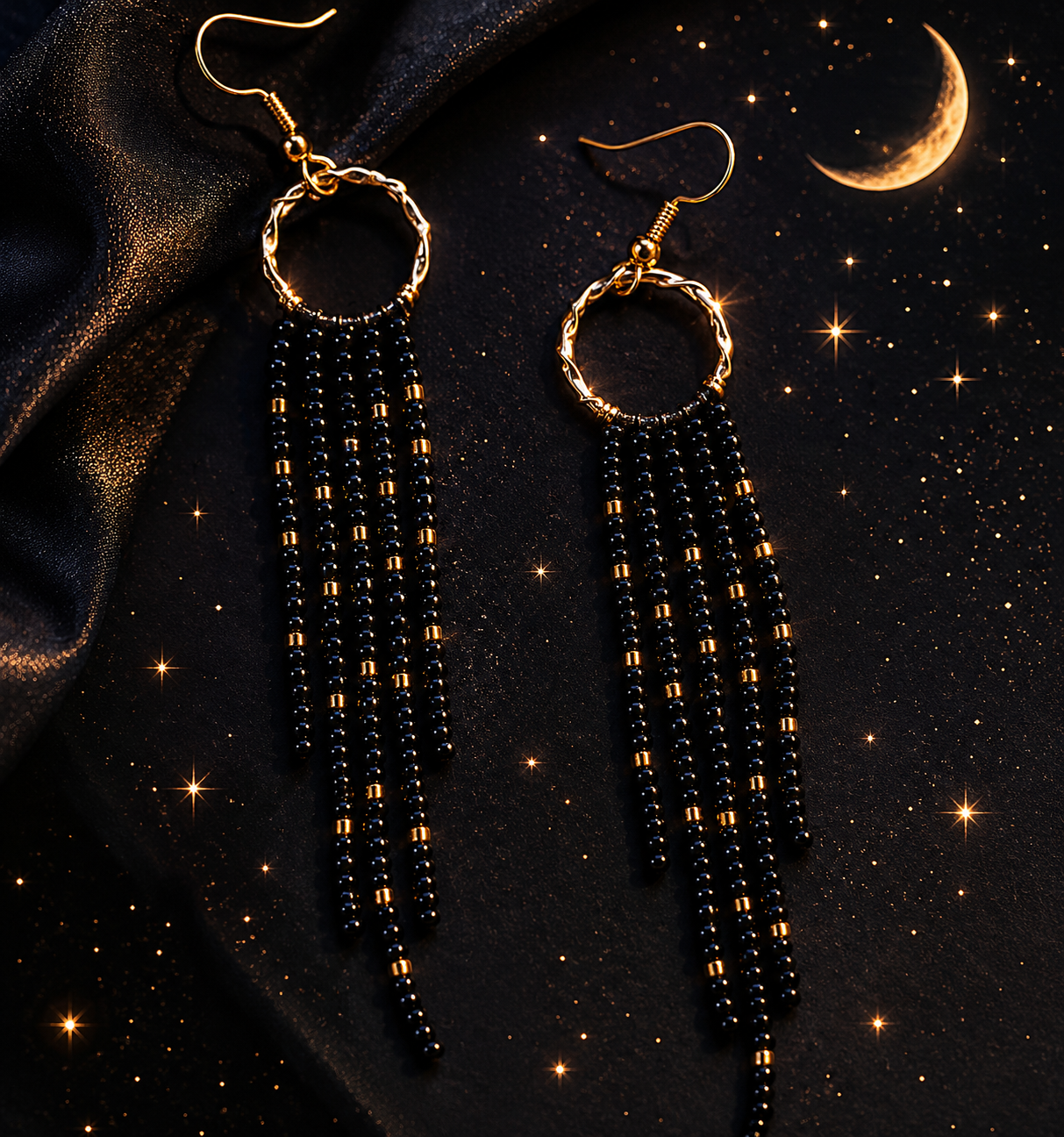 Boucle d'oreille Pluie d'étoile