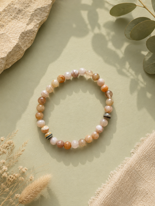 Bracelet en pierre d'agate