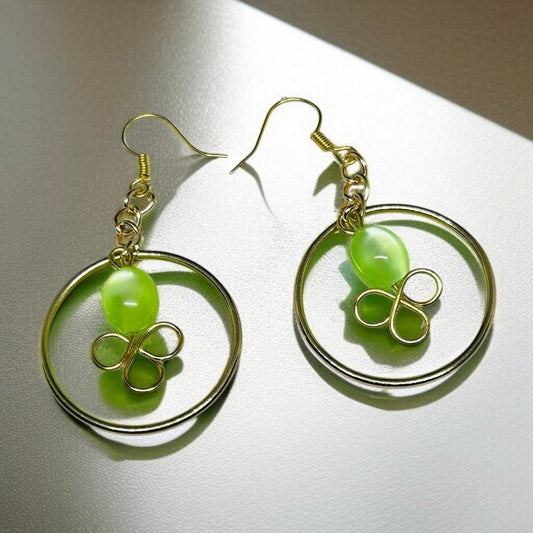 Boucles d'oreilles œil de chat